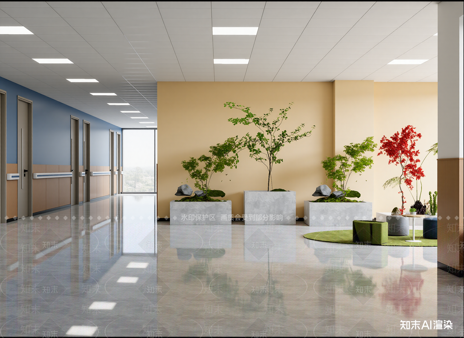 现代走廊3D模型下载【ID:1214957612】