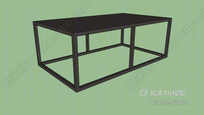 巴登小咖啡桌SU模型下载【ID:425958484】
