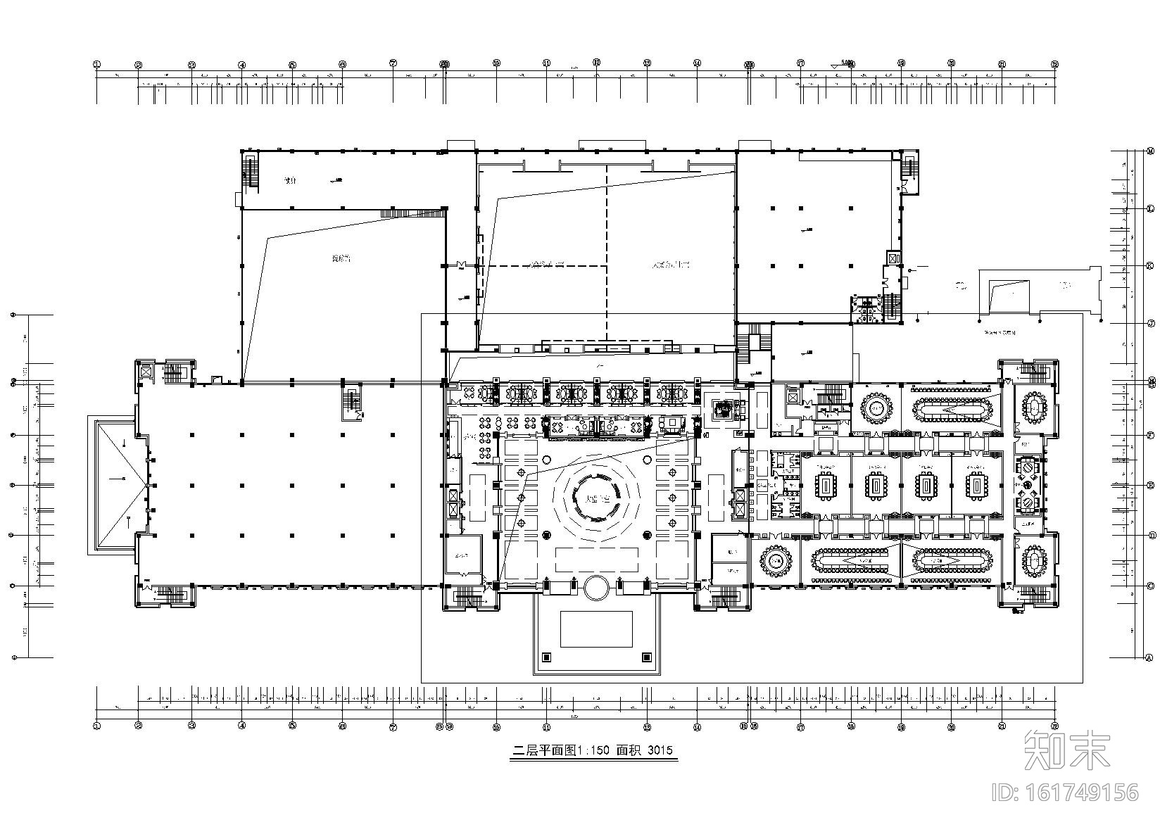 [山东]奢华五星级大酒店室内装饰全套施工图cad施工图下载【ID:161749156】