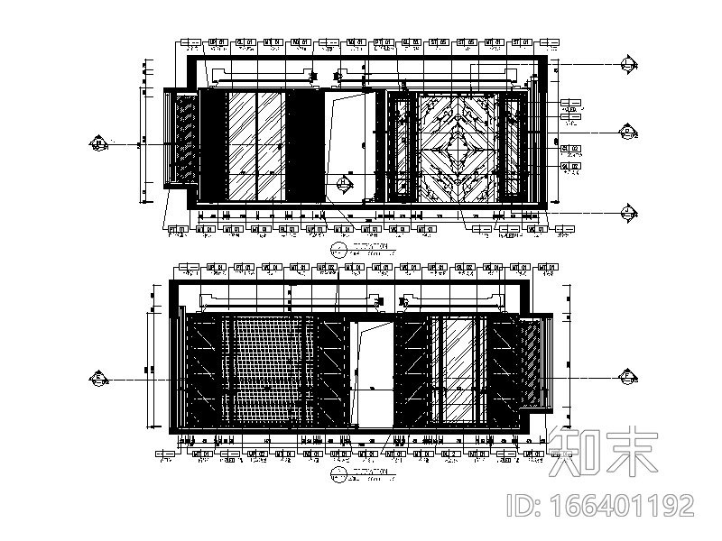 整套古典风格样板间设计CAD施工图（含效果图、3D文件...施工图下载【ID:166401192】