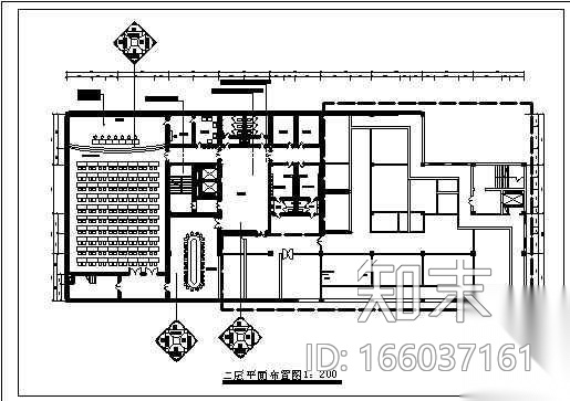 某医院大楼装修施工图cad施工图下载【ID:166037161】