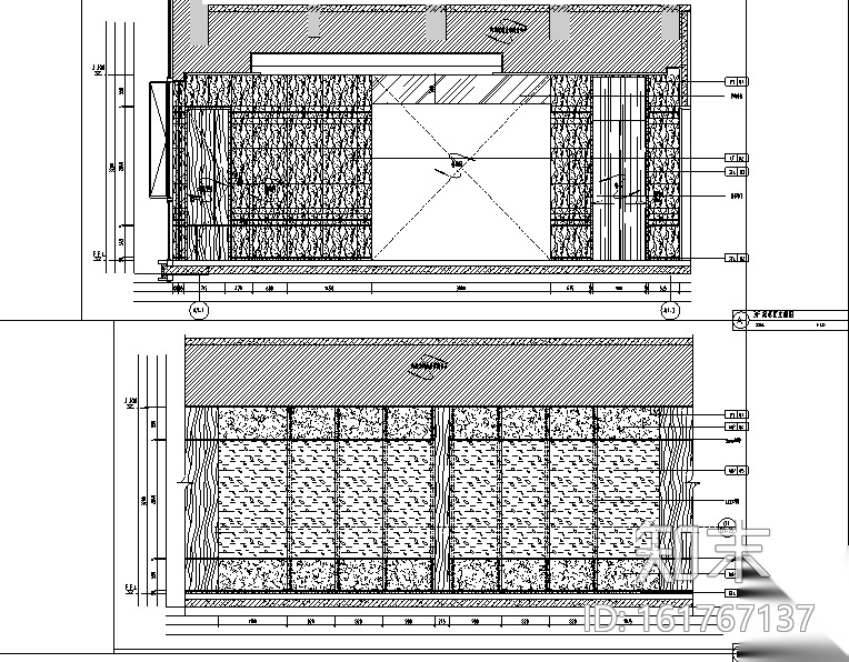 万科御河硅谷别墅样板房设计施工图（附效果图+物料表）cad施工图下载【ID:161767137】