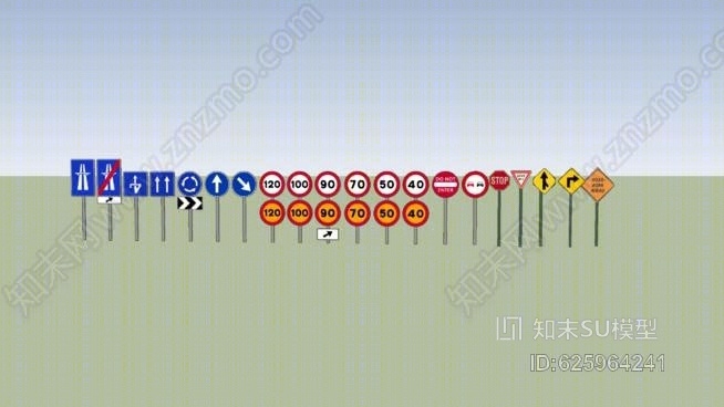 巴兹基路标志SU模型下载【ID:625964241】