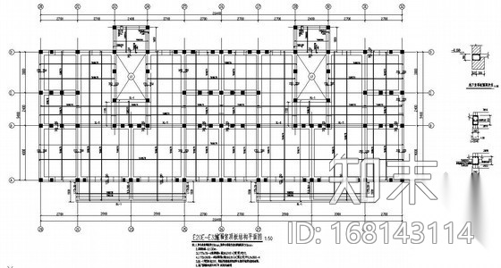 新疆某砖混坡屋顶跃层住宅结构设计图cad施工图下载【ID:168143114】