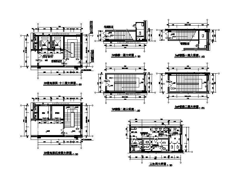 [宁夏]高层框剪结构综合办公楼建筑施工图施工图下载【ID:149958182】