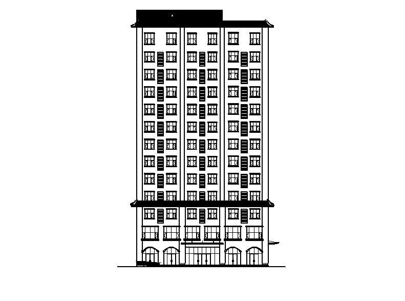 [宁夏]高层框剪结构综合办公楼建筑施工图施工图下载【ID:149958182】