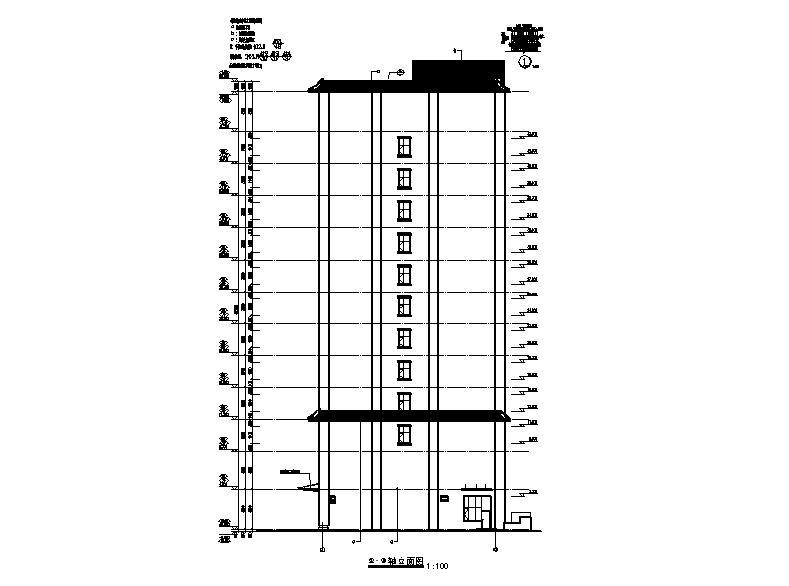 [宁夏]高层框剪结构综合办公楼建筑施工图施工图下载【ID:149958182】