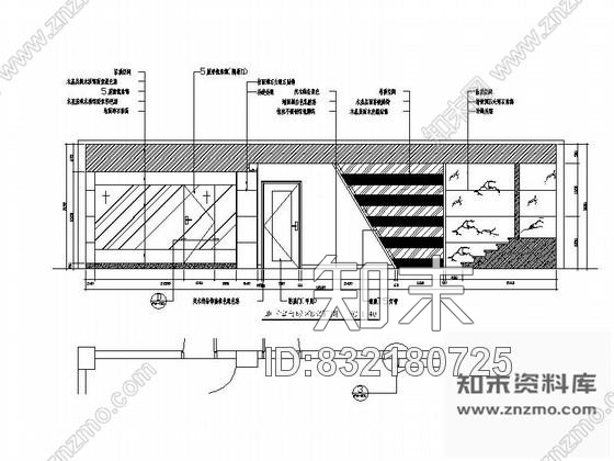 图块/节点别墅地下娱乐台球室装修立面图cad施工图下载【ID:832180725】