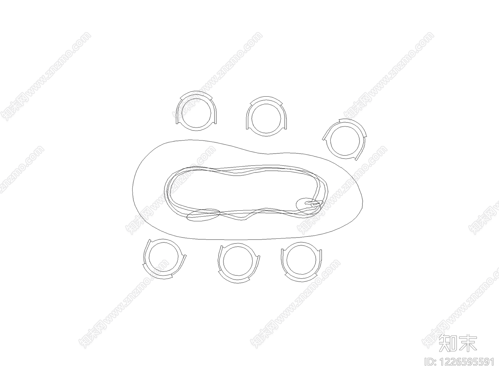 桌子cad施工图下载【ID:1226595591】