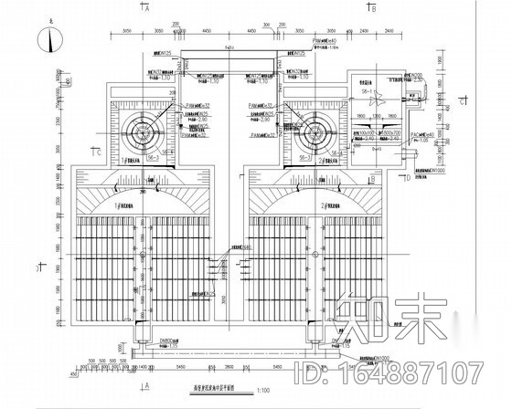 [河北]工业园区5万吨污水处理厂设计图（水解酸化+CASS+...cad施工图下载【ID:164887107】