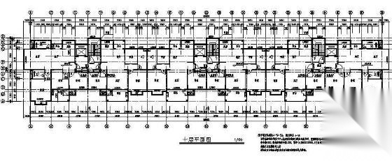 无锡长江国际花园四号住宅楼建筑施工图cad施工图下载【ID:149850161】