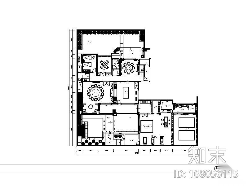 [南康]新中式雅致别墅设计施工图（含效果图）cad施工图下载【ID:168056115】