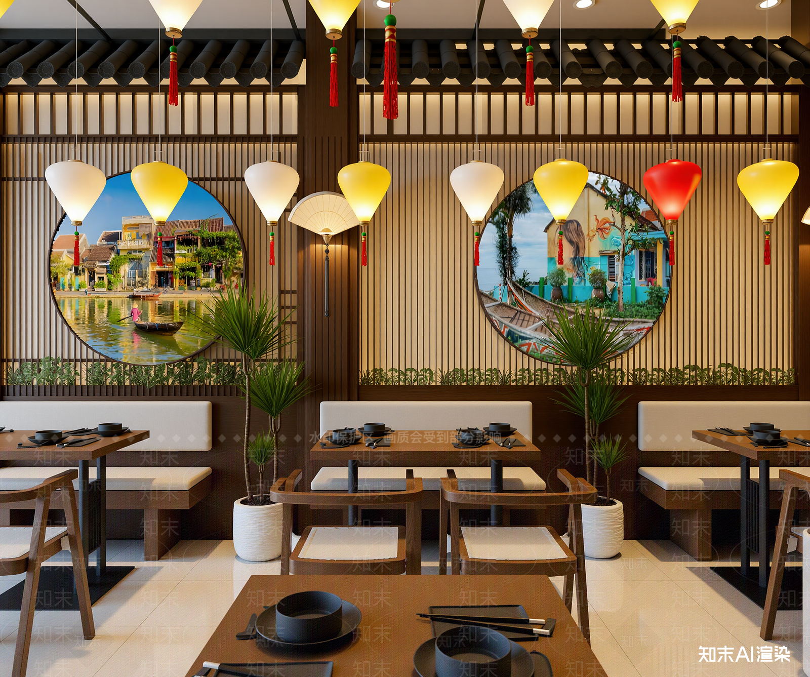 东南亚中餐厅3D模型下载【ID:1213924710】