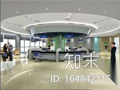 某街道社区服务中心办公空间装修图(含效果)施工图下载【ID:164842115】