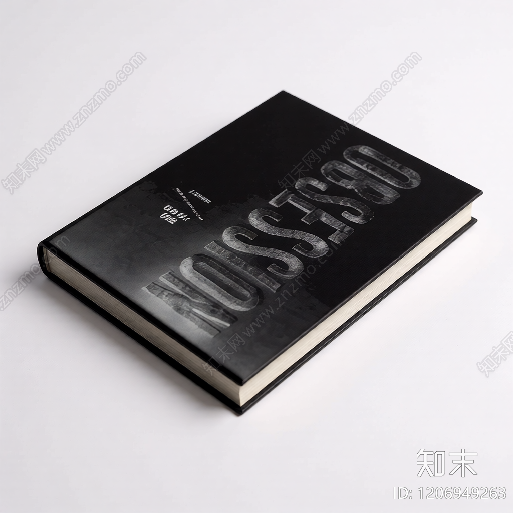 黑色精装书模型3D模型下载【ID:1206949263】