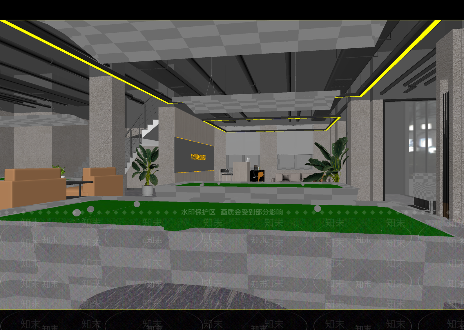 现代台球室3D模型下载【ID:1215011824】