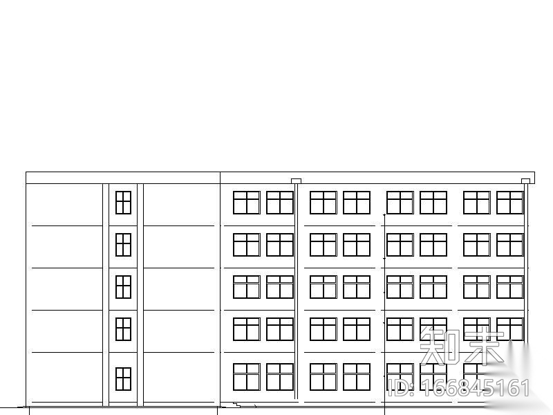 某五层办公楼毕业设计方案cad施工图下载【ID:166845161】