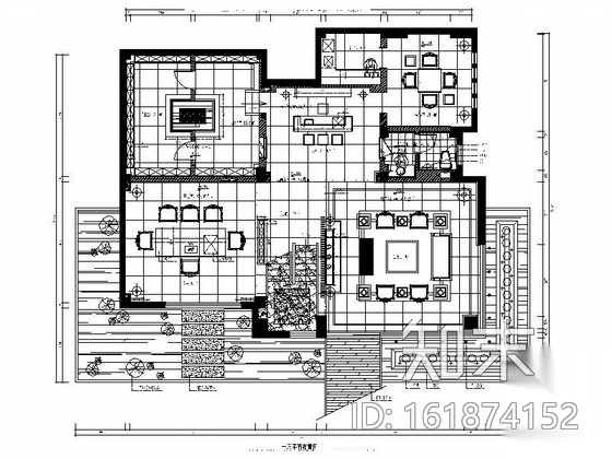 [福建]产权式时尚现代四层别墅样板房装修图cad施工图下载【ID:161874152】