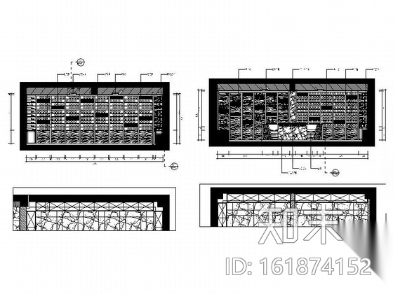 [福建]产权式时尚现代四层别墅样板房装修图cad施工图下载【ID:161874152】