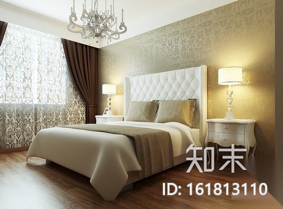[银川]工业园区简欧三居室雅居装修施工图（含效果及模型...cad施工图下载【ID:161813110】