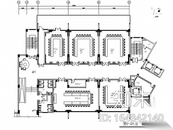 [四川]灾后重建会议中心宴会会议室施工图（含效果图片...cad施工图下载【ID:164842140】