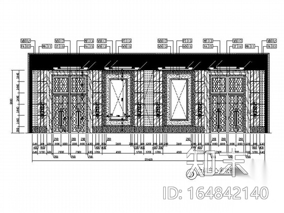 [四川]灾后重建会议中心宴会会议室施工图（含效果图片...cad施工图下载【ID:164842140】