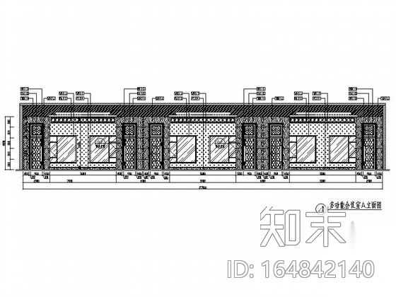 [四川]灾后重建会议中心宴会会议室施工图（含效果图片...cad施工图下载【ID:164842140】