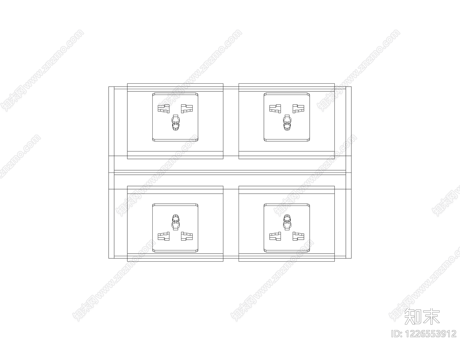 柜子cad施工图下载【ID:1226553912】