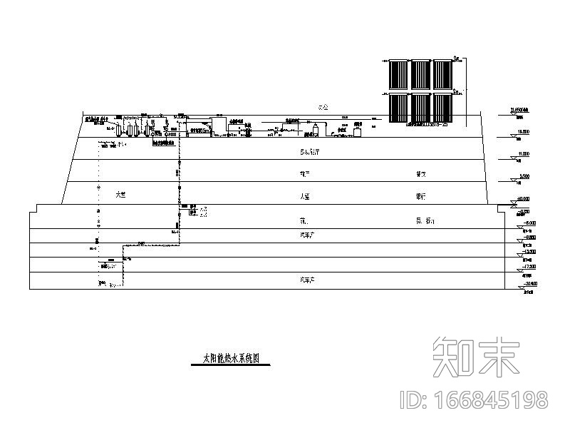 [北京]知名资本大厦太阳能热水工程图纸cad施工图下载【ID:166845198】