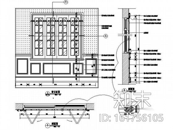 新古典主义销售中心装修图cad施工图下载【ID:161756105】