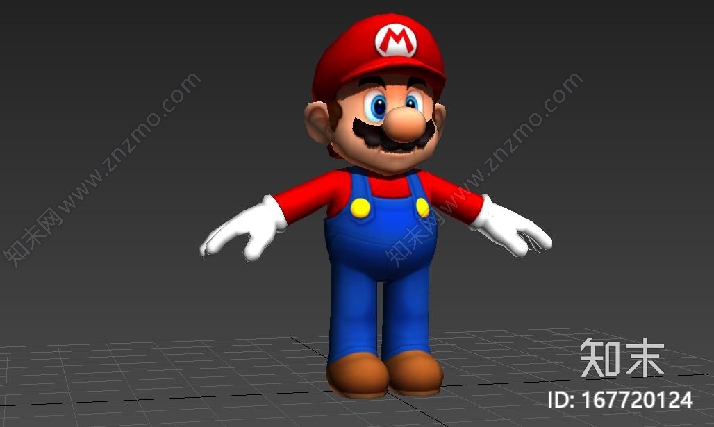 马里奥、卡通形象、蘑菇工人、游戏人物CG模型下载【ID:167720124】