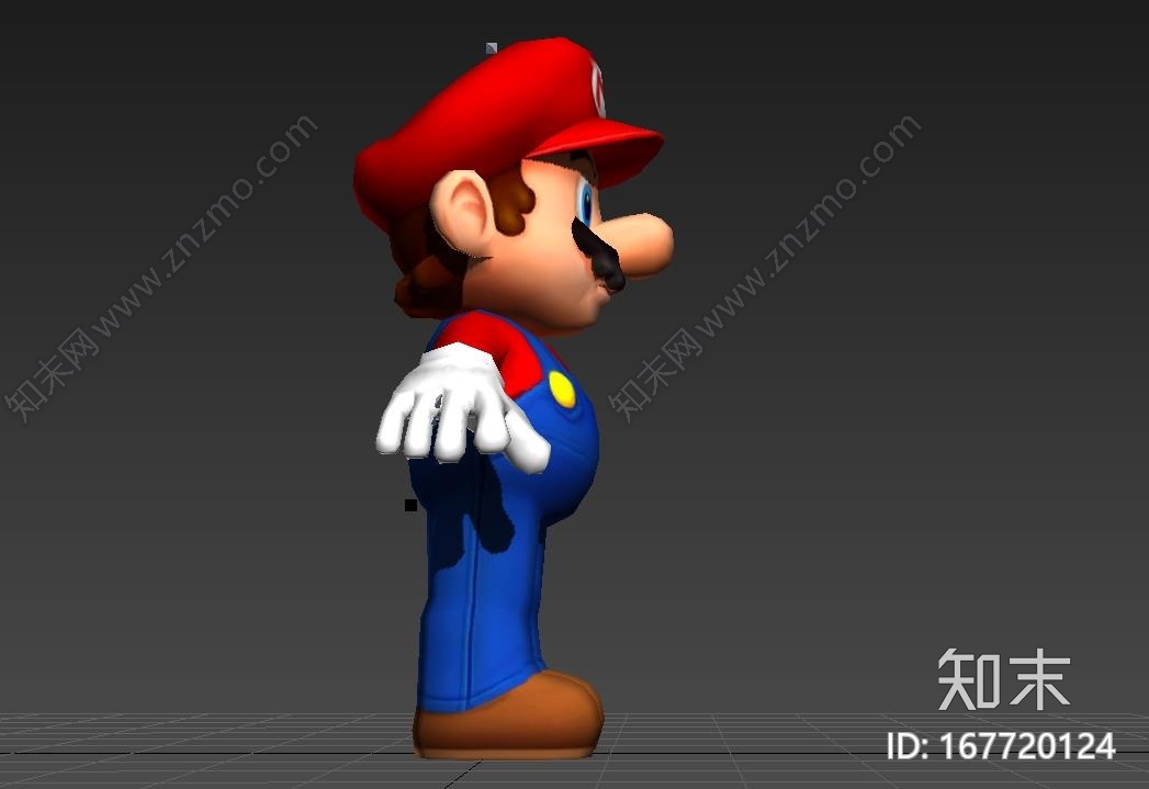 马里奥、卡通形象、蘑菇工人、游戏人物CG模型下载【ID:167720124】