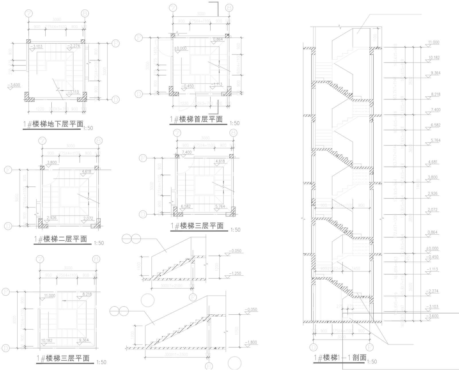 3层独栋欧式风格别墅建筑设计（包含CAD）施工图下载【ID:149894195】