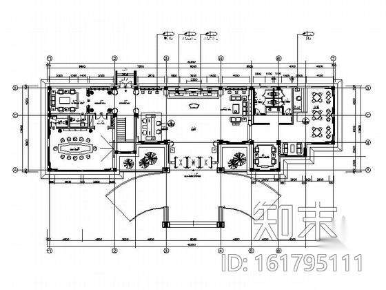 [重庆]新中式风格会所公共区域室内装修施工图（含效果）cad施工图下载【ID:161795111】