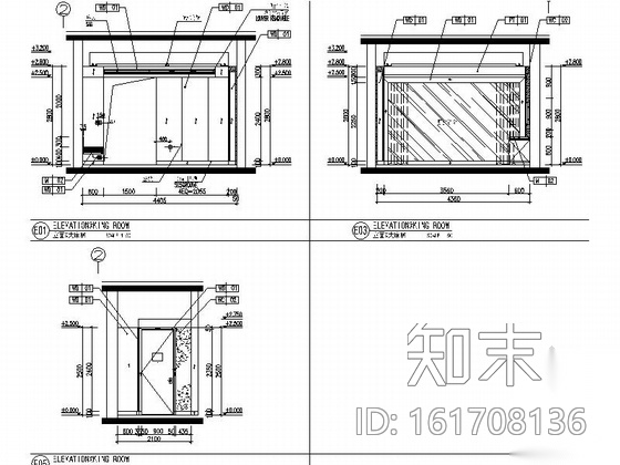 [河北]某五星级豪华酒店无障碍房室内装修施工图cad施工图下载【ID:161708136】