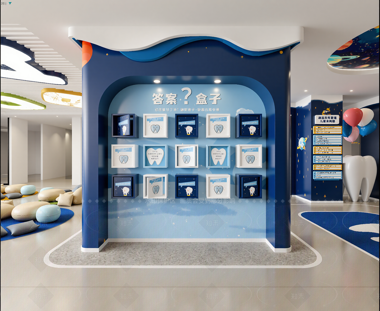 现代医疗展厅3D模型下载【ID:1214563548】