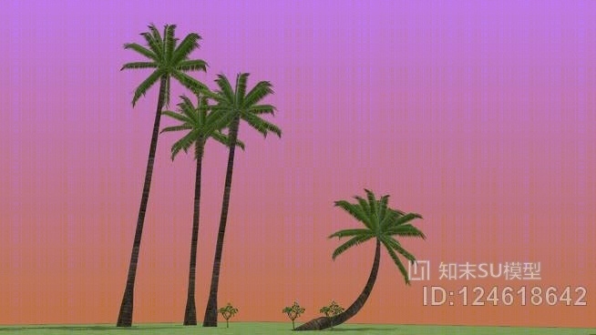 棕榈树SU模型下载【ID:124618642】
