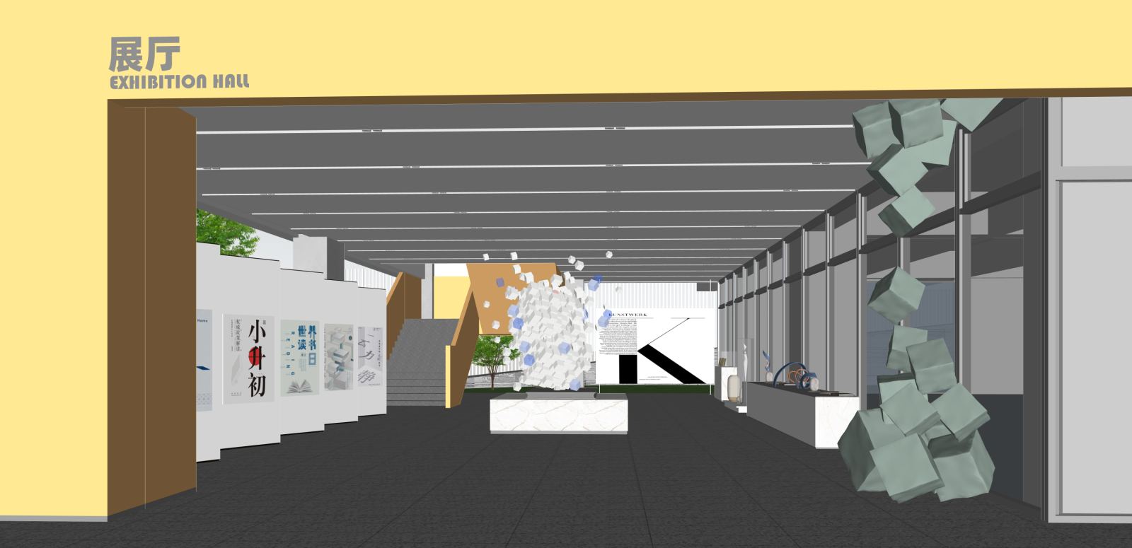 现代其他学校空间SU模型下载【ID:1215954759】