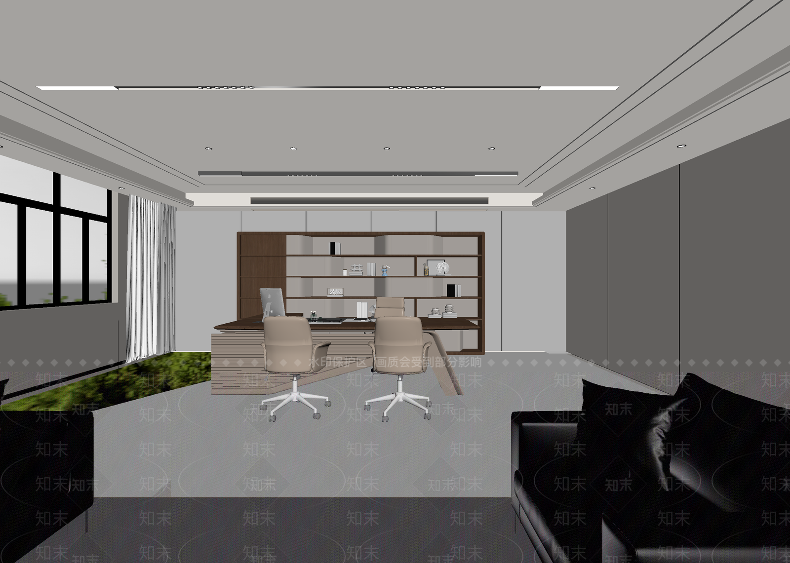 现代办公室3D模型下载【ID:1214684766】