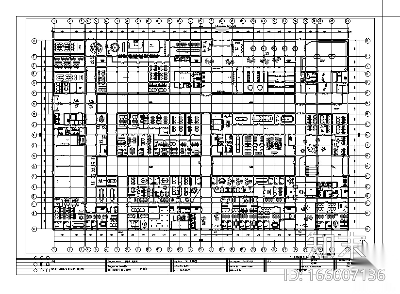 [山东]全套详细办公楼设计施工图(含效果图)施工图下载【ID:166007136】