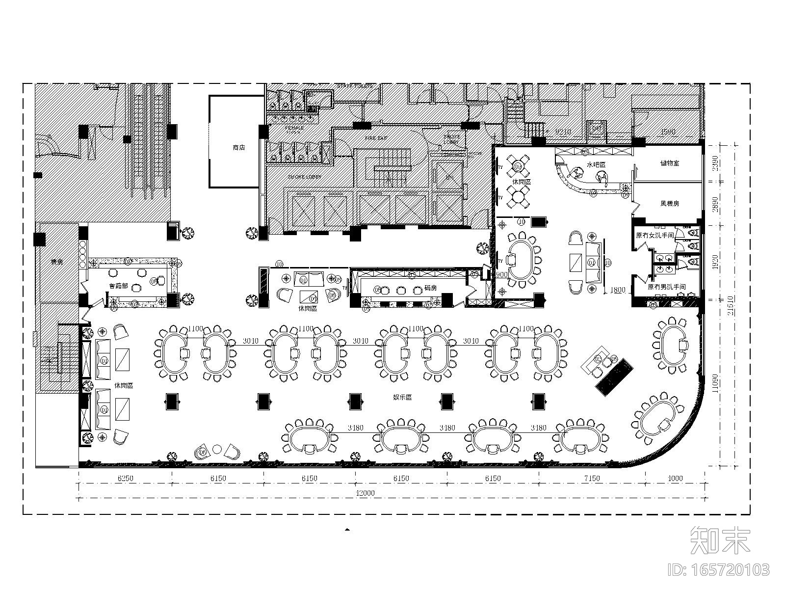 澳门金龙酒店娱乐场&日本餐厅施工图+方案图cad施工图下载【ID:165720103】