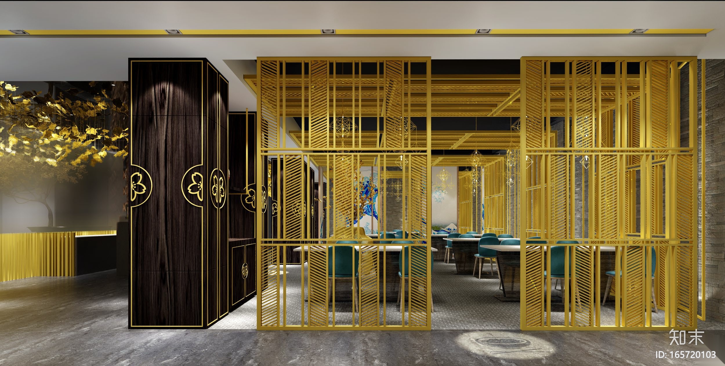 澳门金龙酒店娱乐场&日本餐厅施工图+方案图cad施工图下载【ID:165720103】