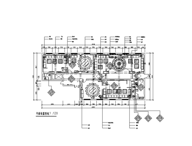 长春市四道街大悦城KTV室内装修设计施工图cad施工图下载【ID:161798136】