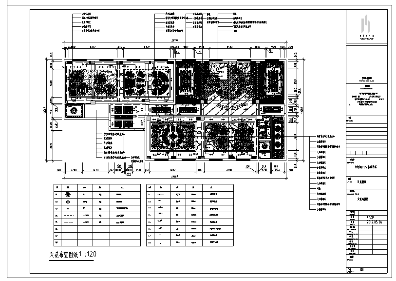 长春市四道街大悦城KTV室内装修设计施工图cad施工图下载【ID:161798136】