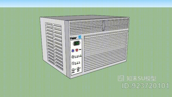 现代窗式空调SU模型下载【ID:923720101】