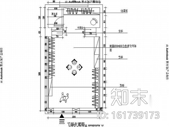 [扬州]某服饰店内装饰设计图（含效果）cad施工图下载【ID:161739173】