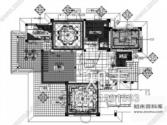 施工图海南名师摩洛哥风格双层别墅装修图cad施工图下载【ID:531991303】