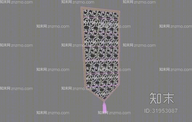 窗帘543D模型下载【ID:31953087】