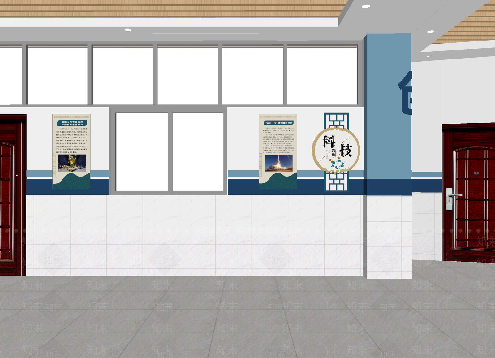 现代走廊3D模型下载【ID:1215021132】
