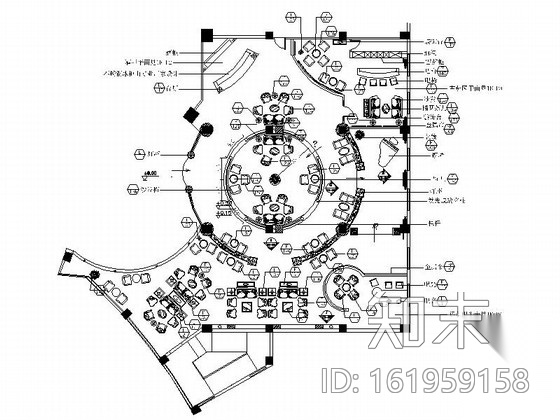 [成都]CBD五星级豪华酒店大堂吧装修施工图施工图下载【ID:161959158】